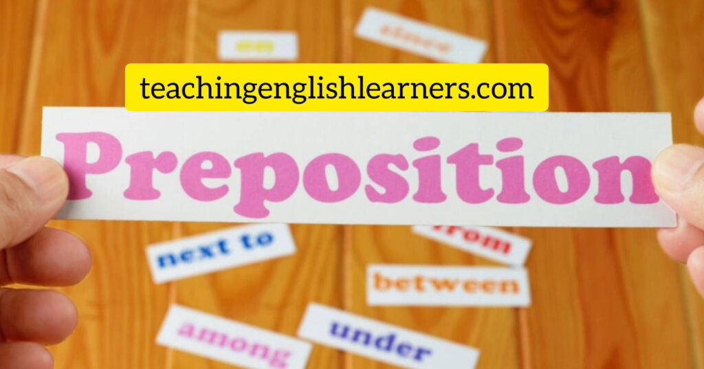 حروف الجر prepositions